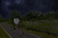bicycle bicycle_helmet bike biker cloud fence glasses grass night rain road smile stubble subvariant:wholesome_soyjak thunder trail tree variant:gapejak wholesome // 1368x912 // 1.7MB