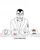 chud closed_mouth clothes collar_tabs counter ear frown gem glasses hair hat heart holding_object holding_poop kuz multiple_soyjaks nazism open_mouth poop ricegum smile soyjak store stubble text variant:chudjak variant:feraljak variant:gapejak variant:impish_soyak_ears // 828x1022 // 58.8KB