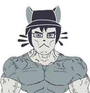 aryan clothes fpe fpegem fundamental_paper_education hat jimbo_(namefag) jimbo_(user) jimbo_won meta:namefags muscles muscular_male oneshot oneshot_gods_won subvariant:muscular_chud tranny_artstyle variant:chudjak whisker white_skin // 1059x1100 // 40.4KB