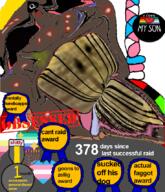 acne anti_ongezellig anti_sharty award brown_skin brown_troonjak discord faggot faggot_award flag:gay_pride_flag flag:lgbt_pride_flag flag:minor_attracted_person flag:pan-african flag:transgender_pride_flag gay hanging incest menorah multiple_awards nate obsessed pedophile queen_of_spades raid rope rotten_teeth shartycuck suicide teeth tongue transheart trend:slopjak variant:feraljak yellow_teeth zoophile // 735x856 // 526.2KB