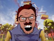 angry fandroid hair hello_neighbor house moustache purple teeth variant:feraljak yellow // 1247x935 // 594.2KB