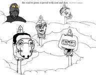 5soyjaks ahegao glasses gore impaled nsfl sky soot soot_colors soyjak soyjak_party stubble tongue tranny variant:chudjak variant:dogjak variant:el_perro_rabioso variant:gapejak variant:sidjak whisker // 2389x1868 // 348.4KB