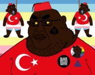 amerimutt angry big_lips black_lives_matter black_skin bloodshot_eyes boylover_symbol breasts brown_skin chud crying double_chin ear fat fez fist flag:lgbt_pride_flag flag:map flag:minor_attracted_person flag:pan-african flag:transgender_pride_flag flag:turkiye flies glasses head meta:tagme obese open_mouth queen_of_spades rope slopjak soyjak stink_lines stubble subvariant:ackmutt subvariant:incel_chudjak suicide tongue torso turk turkiye turkroach variant:bernd variant:chudjak variant:meximutt yellow_sclera // 2304x1816 // 290.5KB