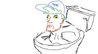brown_skin cap clothes drawfag ear eyebrows fnf_pedo friday_night_funkin' gartic_phone green_hair hat nigger nose red_lips shitskin skibidi_toilet stubble subvariant:chudplier toilet trend:jartycuck variant:chudjak variant:markiplier_soyjak white_background yellow_sclera // 758x424 // 64.0KB