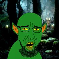 background bald beard big_ears buck_teeth chance_wilkins cyrax cyraxx ear fantasy forest glasses goatee goblin green_skin lips lolcow mustache open_mouth pedophile pointy_ears soyjak stubble teeth thick_eyebrows tree variant:gobson yellow_eyes yellow_sclera yellow_teeth // 1080x1080 // 905.5KB