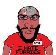 blond blue_eyes clothes dave fox furry happy i_hate i_love marriage phone red_shirt rent_free ring smile subvariant:science_lover tshirt variant:chudjak variant:markiplier_soyjak // 1877x1821 // 175.6KB