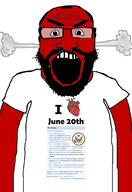 1566 1782 1884 1900 1943 1953 1975 2000 2019 angry arm auto_generated beard clothes country glasses june june_20 open_mouth red soyjak steam subvariant:science_lover text variant:markiplier_soyjak wikipedia // 1440x2096 // 617.1KB