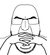 artist:sectionalism finger glasses glowing_glasses hand ikari_gendou neon_genesis_evangelion stubble subvariant:cobson_front thinking variant:cobson // 1684x1836 // 227.3KB