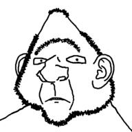 balding ear frown scared soyjak stubble unibrow variant:ishish_soyak_ears // 750x750 // 37.1KB