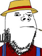 clothes farmer flannel hat soyjak straw_hat stubble variant:gapejak western_wheat wheat // 600x800 // 44.8KB