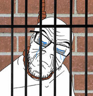 brick closed_eyes closed_mouth crying glasses hanging jail rope soyjak stubble suicide variant:feraljak wrinkles // 998x1023 // 298.5KB