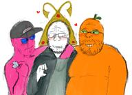 3soyjaks angeleno baseball_cap blush condom doll_(user) froot heart imminent_rape meta:tagme oekaki subvariant:wholesome_soyjak variant:feraljak variant:gapejak variant:soyak yaoi // 1891x1373 // 183.5KB