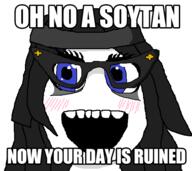 anti_anti_soytan blue_eyes blush clothes female glasses hair oh_no_a_pony_now_your_day_is_ruined soy soyjak text variant:soytan // 585x522 // 48.6KB
