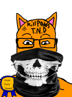 animal animal_ear anti_furry aryan aryan_chad award cat cat_ear ear eyebrows forgot_password furry glasses looking_at_you mask orange_skin skull subvariant:neutralplier swastika teeth variant:markiplier_soyjak // 600x800 // 278.4KB
