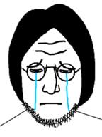 crying glasses hair nose stubble variant:lennonjak // 382x510 // 17.9KB