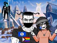 ack anti_lgbt_pride art b_b_ghast_(namefag) buff drawing dunchenman_(user) flag:integralist_brazil full_body happy hyperborea mask meta:namefags peace_sign rope sisa smile spades subvariant:muscular_chud variant:bernd variant:chudjak variant:soytan // 1280x960 // 583.8KB