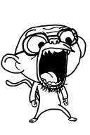 forehead_lines full_body glasses monkey nose open_mouth rocket_monkeys series:joke_soyjaks stubble tail variant:poo_poo_test // 533x800 // 9.3KB