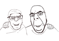 drawfag glasses no_more_brother_wars op_doesnt_know_how_painting_works shoulder variant:cobson variant:feraljak white_background white_skin wholesome // 3508x2480 // 1.5MB