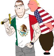 castizo flag:mexico holding_sword mexico muscles muscular_male series:mexico_is_white variant:cobson // 1834x1910 // 813.4KB