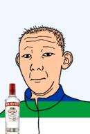 1864 bottle closed_mouth clothes ear flag flag:komi hair komi_republic neutral russia smirnoff soyjak text track_suit transparent transparent_background variant:kuzjak vodka white_skin // 810x1192 // 117.4KB