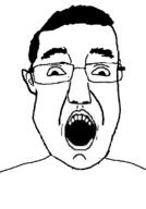 artist:doedoedoe front_facing glasses open_mouth subvariant:churnd variant:bernd variant:chudjak // 550x791 // 19.2KB