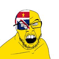 angry country flag glasses jacksepticeye looking_at_you mustache niue open_mouth soyjak stubble teeth variant:feraljak youtube // 1500x1500 // 27.7KB