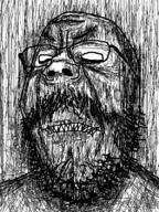 angry beard glasses mustache schizo sharp_teeth soyjak stubble variant:gapejak // 600x800 // 58.8KB