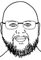 bald beard closed_mouth glasses jd_vance lips soyjak variant:billy // 419x610 // 10.5KB