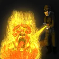 angry animal army art background belt blood_on_face bloodshot_eyes boots burning closed_mouth clothes dark drawing drawn_background faggot fire flame flames flamethrower full_body furfag furry german_uniform goggles gore helmet high_effort high_quality high_res ias light melting meta:gore military_uniform nose open_mouth pocket rage shading soldier standing subvariant:trannyfur swastika teeth tongue tranny trousers uniform variant:feraljak white_skin // 3166x3166 // 2.8MB