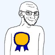 aliased arm award badge bald closed_mouth ear forehead_lines glasses looking_at_you smile smirk smug soyjak stubble subvariant:soyak_(smug) subvariant:soyak_(smug)_2 subvariant:soyak_(smug)_2_ears subvariant:soyak_ears template transparent_background variant:soyak // 600x600 // 9.5KB