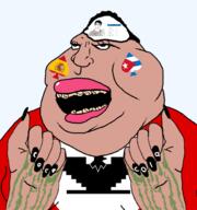 ace_of_spades aztecchicano(namefag) blacked brown_skin chicano coca_cola countrywar cuba_vs_mexico dna eyelashes fat ferdinanddist(namefag) flag:cuba flag:spain flag:united_farm_workers grease hand hands_up lips lipstick meta:tagme mexico meximutt mouth_openth nails open_mouth rent_free subvariant:mexislut teeth thumbs_up variant:ferdinanddist variant:meximutt // 1887x2015 // 781.4KB