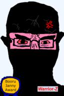Warrior-Z(user) anger_mark angry balaclava bloodshot_eyes crying ear glasses hair islam muslims pink soyjak subvariant:chudjak_front sweating variant:chudjak vein yellow_teeth // 392x590 // 30.7KB