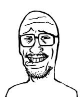 bald beard biting_lip glasses nose_ring smile subvariant:proto_mulletjak variant:mulletjak // 700x821 // 15.7KB