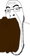 bbc blowjob gay glasses meta:pornographic_content open_mouth penis raised_eyebrow soyjak stretched_mouth stubble variant:cobson veiny_cock // 721x1333 // 57.9KB