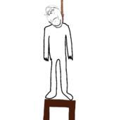 animated arm closed_eyes crying hand hanging leg rope soyjak subvariant:wholesome_soyjak suicide variant:gapejak // 594x528 // 1.5MB