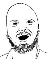bald breadtube hbomberguy open_mouth soyjak stubble white_skin // 404x512 // 9.6KB