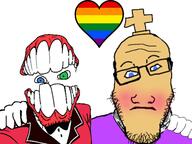 caine faggot friendship gay heart kinger meta:tagme rainbow tadcgem variant:feraljak variant:markiplier_soyjak yaoi // 1441x1080 // 165.4KB