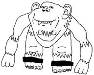 darkstalkers fighting_game impish impish_soyjak sasquatch_(darkstalkers) variant:impish_soyak_ears // 1193x955 // 226.5KB