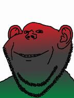 ear flag gradient pan_african smile soyjak stubble variant:impish_soyak_ears // 574x768 // 37.3KB