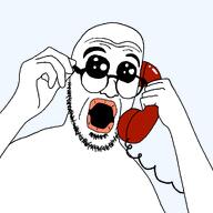 aliased arm body eyebrows eyelids forehead_mark glasses hand holding_object lips looking_to_the_right open_mouth phone sisa stubble teeth telephone telephone_wire transparent_background variant:checkjak white_pupils // 1000x1000 // 28.6KB