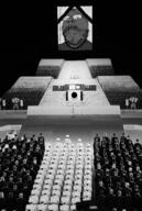 black_and_white flag funeral glasses grey_skin irl mustache smile soot soot_colors soyjak soyjak_party stubble variant:gapejak // 960x1427 // 1.2MB