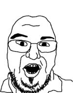 double_chin fat mouth_open nerraw oneyplays soyjak soyjak_party variant:unknown weed // 480x616 // 14.4KB