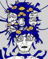 award fell_for_it_again_award glasses junji_ito monster multiple_soyjaks open_mouth redraw scared stubble subvariant:soyak_(concerned) variant:soyak // 1218x1501 // 367.3KB