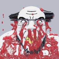 3d angry animated balding beard blood clenched_teeth glasses hair soyjak stubble variant:feraljak video yellow_teeth // 1000x1000, 10.4s // 8.3MB