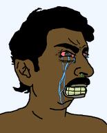 bloodshot_eyes brown_skin crying hair indian pajeet seething teeth variant:pajeetjak yellow_teeth // 634x783 // 20.2KB