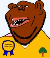 award brown_skin clothes country ear flag flag:gbarpolu_county flag:liberia gbarpolu_county gem hair liberia liberian lips mutt open_mouth plant soyjak stubble subvariant:impish_amerimutt teeth text transparent transparent_background tree variant:impish_soyak_ears // 685x793 // 38.0KB