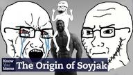 3soyjaks arm bloodshot_eyes closed_eyes concerned crying excited friendship frown full_body gigachad glasses hand hands_up happy knowyourmeme leg open_mouth sitting soyjak stubble text variant:excited_soyjak variant:soyak // 686x386 // 64.6KB