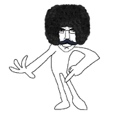 animated closed_mouth dance disco disco_dance full_body glasses hair middle_finger mustache subvariant:chudjak_front variant:chudjak // 776x600 // 1.5MB