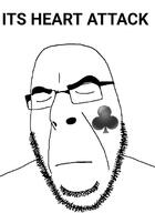 closed_mouth club glasses heart_attack implied_bbw its_over soyjak stubble subvariant:clubson text variant:cobson // 500x688 // 73.9KB