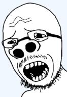 bald big_nose glasses nose nostril open_mouth sad shocked stubble template transparent_background variant:nostriljak // 627x915 // 20.5KB